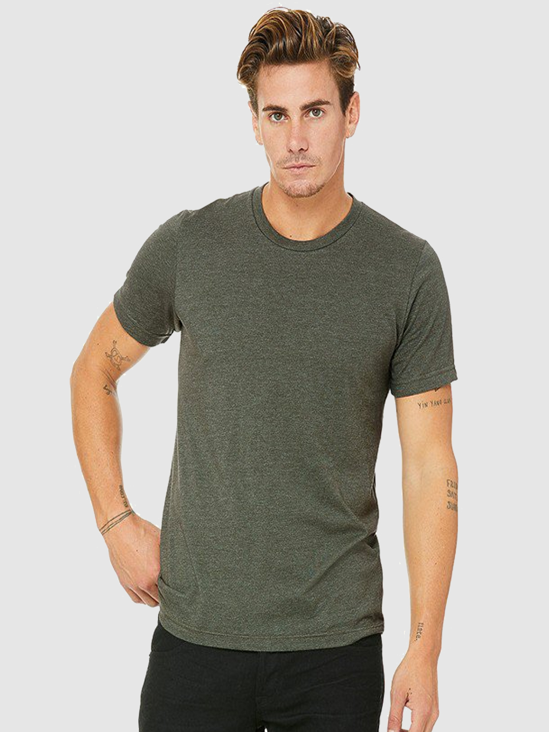 Canvas mens Unisex Jersey Short-Sleeve T-Shirt -ASPHALT-3XL 3001C 