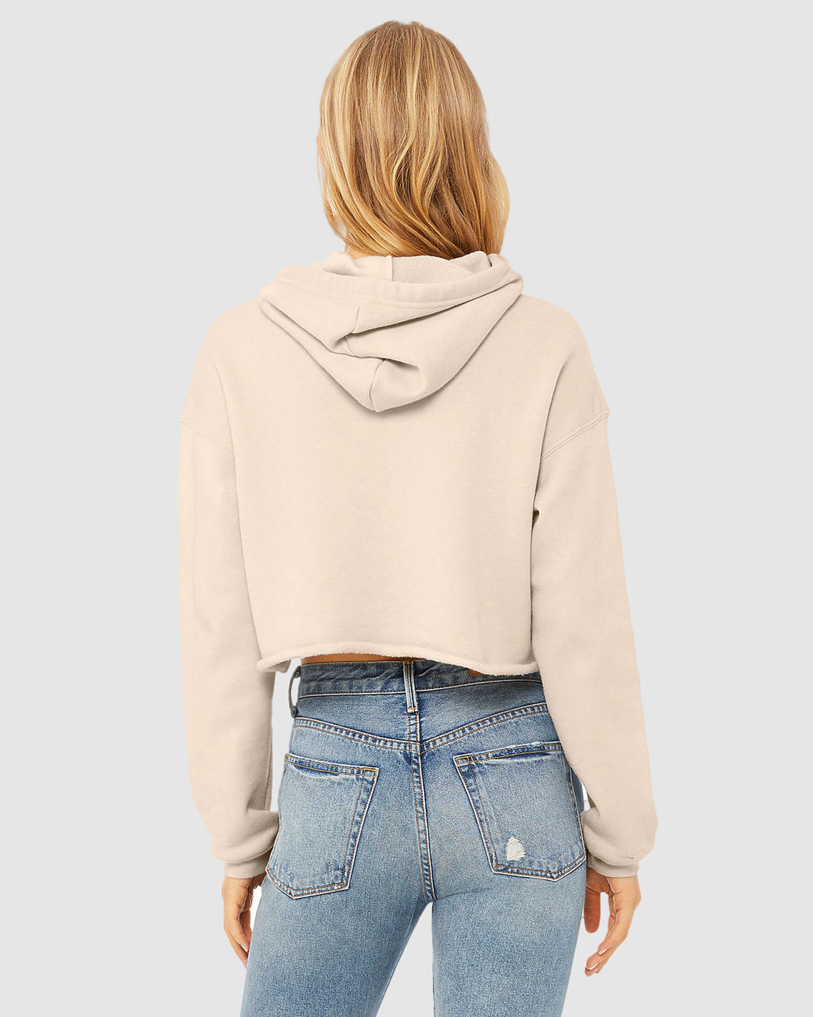 Bella cropped hoodie, reverse