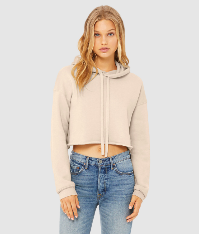 Bella Ladies Cropped Hoodie