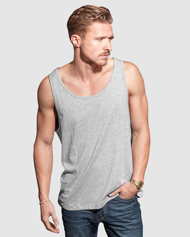 BY003 Mens Jersey Big Tank Top