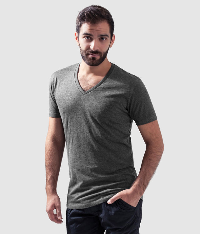 BY006 Light Mens T‑Shirt V-Neck