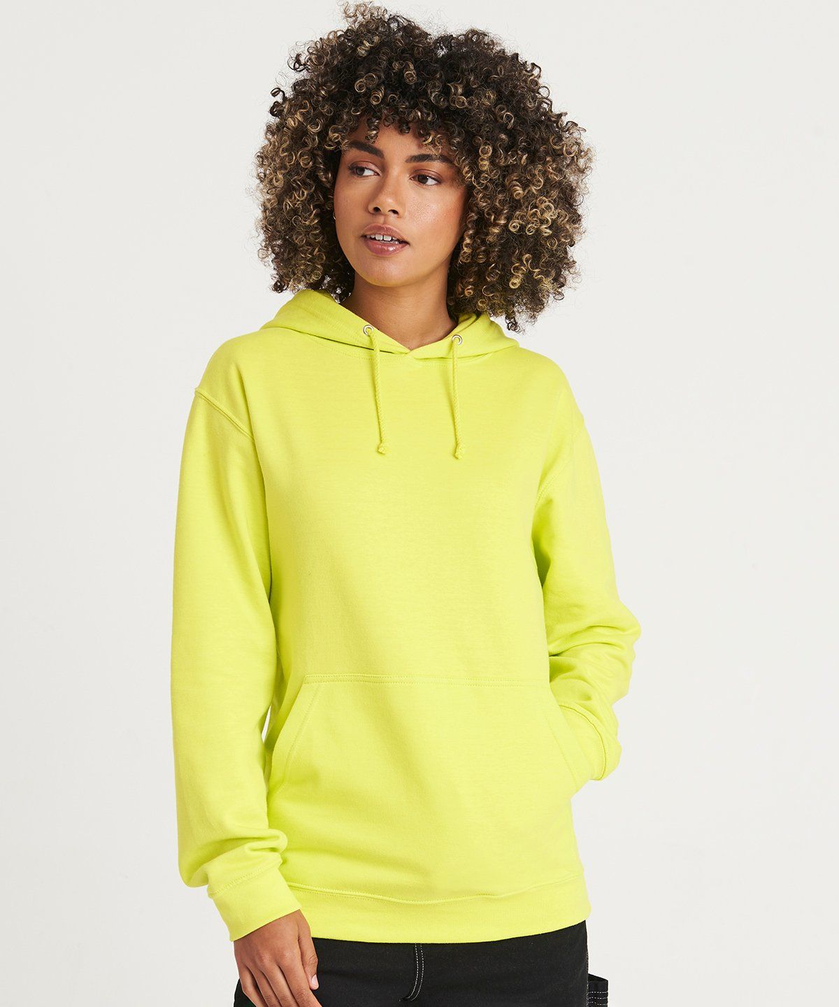 Felpa Con Cappuccio Sportiva Just Hoods AWDis In Poliestere Con Ricamo Personalizzato, Per Palestra, Corsa E Fitness, Con Il Tuo Testo/logo. - Italia - Foto 5