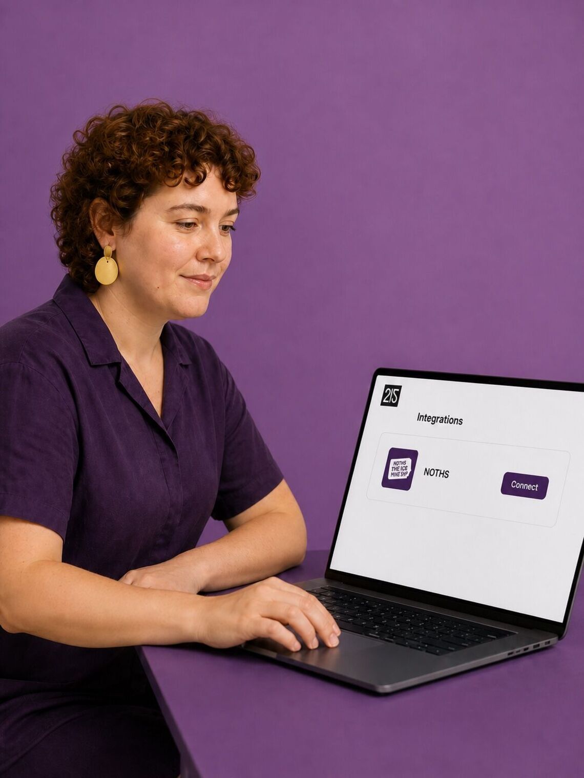 Designer connecting an approved NOTHS seller account to Two Fifteen