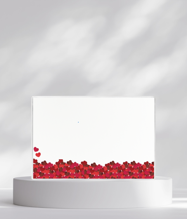 Photo Block 4 x 6" - Hearts