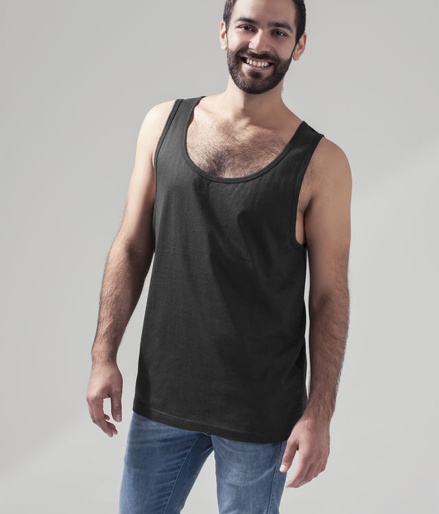 BY003 Mens Jersey Big Tank Top