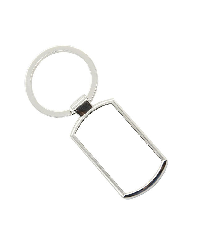 Oblong Metal Keyring