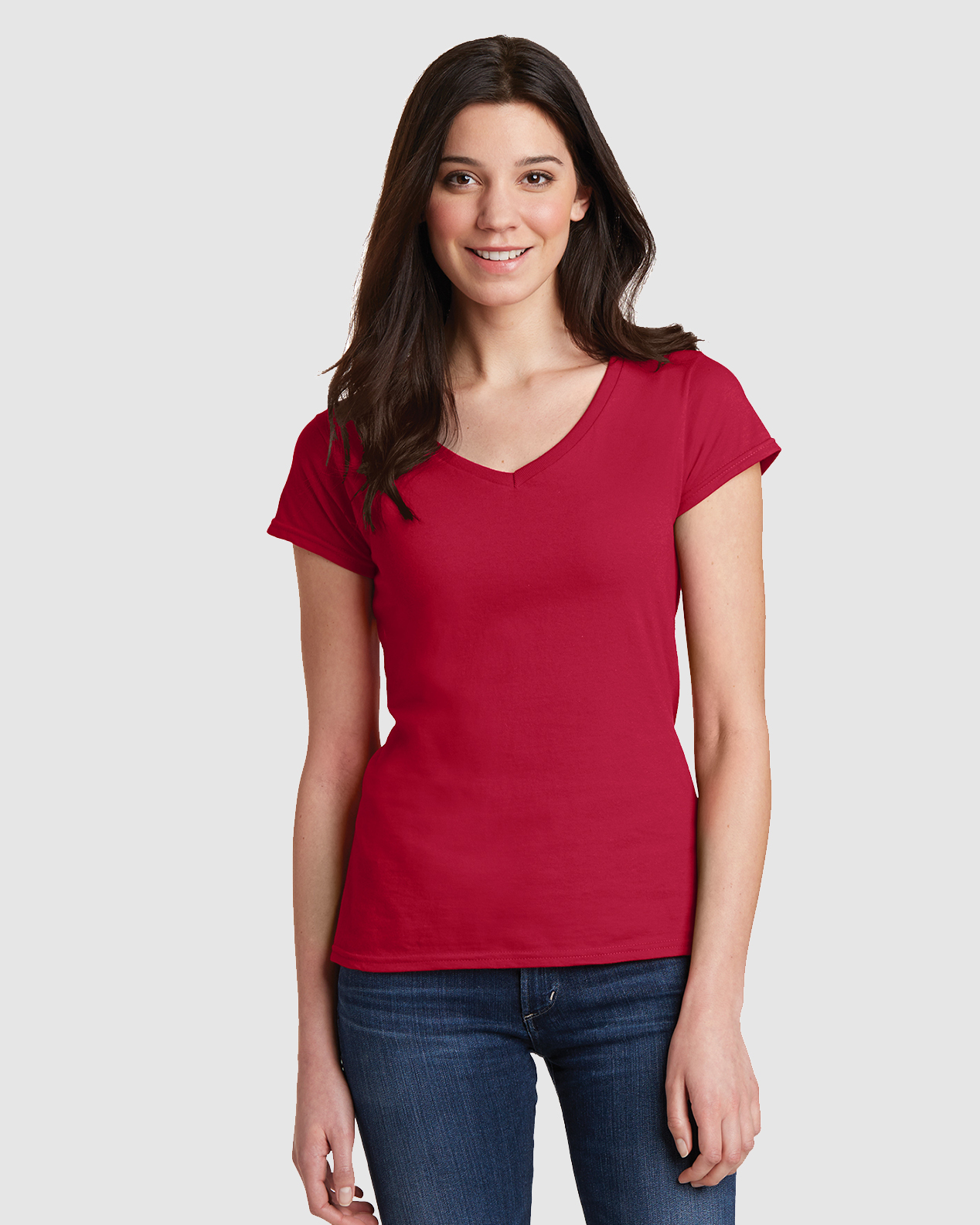 Gildan SoftStyle® Ladies V Neck T‑Shirt